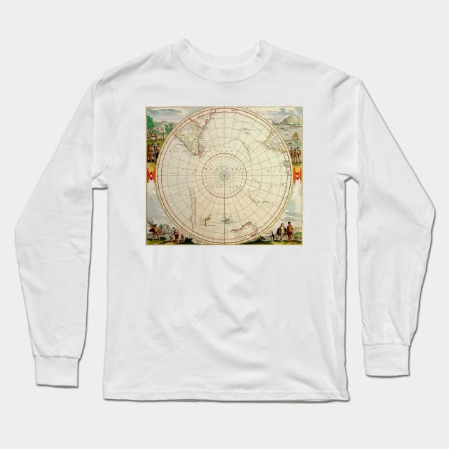 Terra Australis map Long Sleeve T-Shirt by Culturio